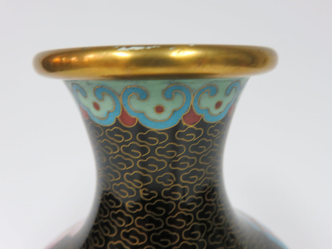 Cloisonne Vase on Stand