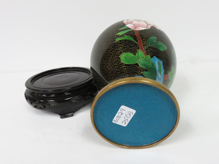 Cloisonne Vase on Stand
