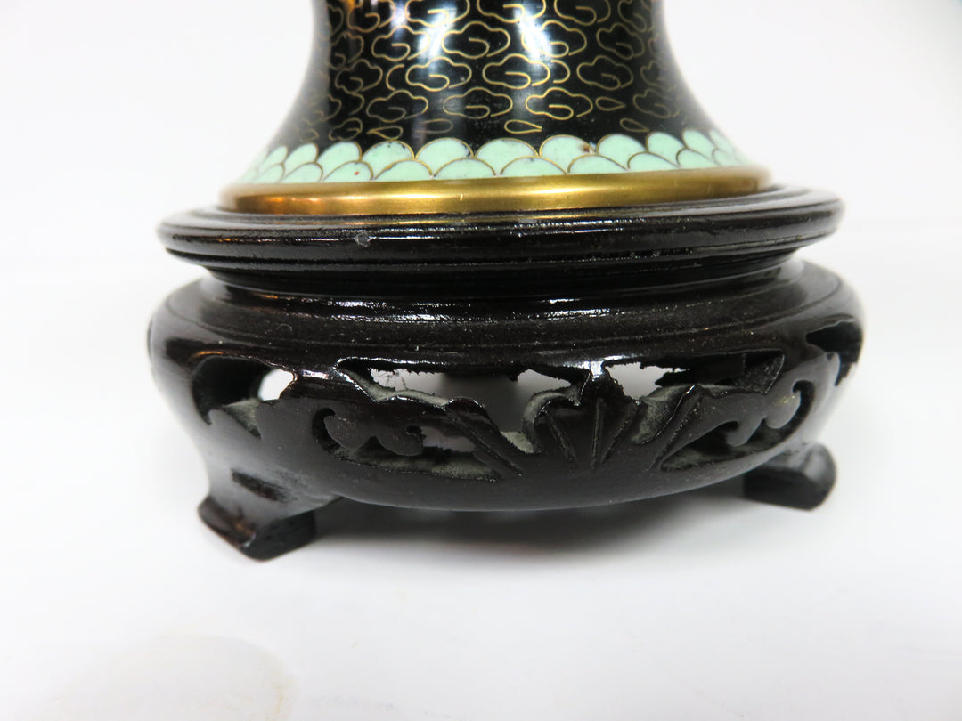Cloisonne Vase on Stand