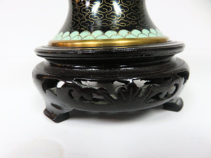 Cloisonne Vase on Stand