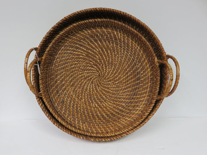 Rattan Tray Set
