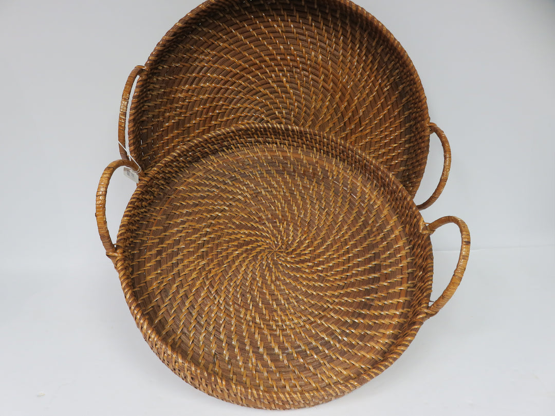 Rattan Tray Set