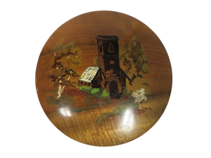 Wood Wall Plaque of Church