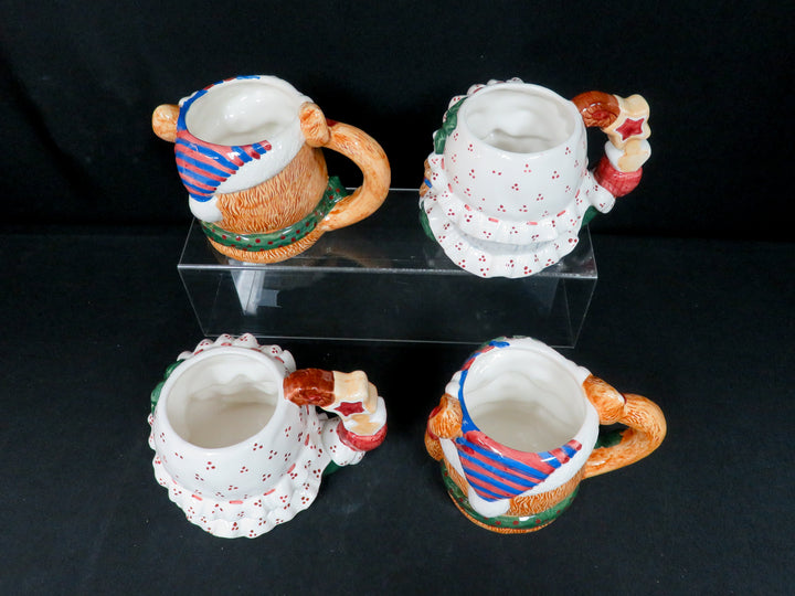 Mrs. Claus and Bear Mugs