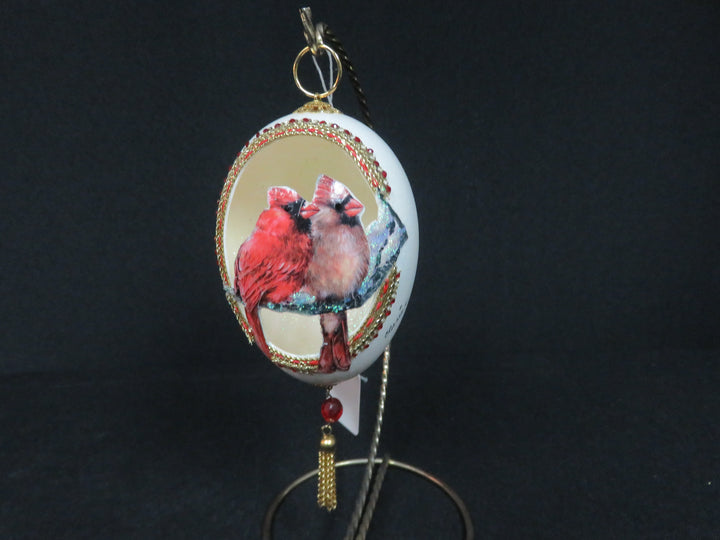 Goose Egg Ornament on Stand