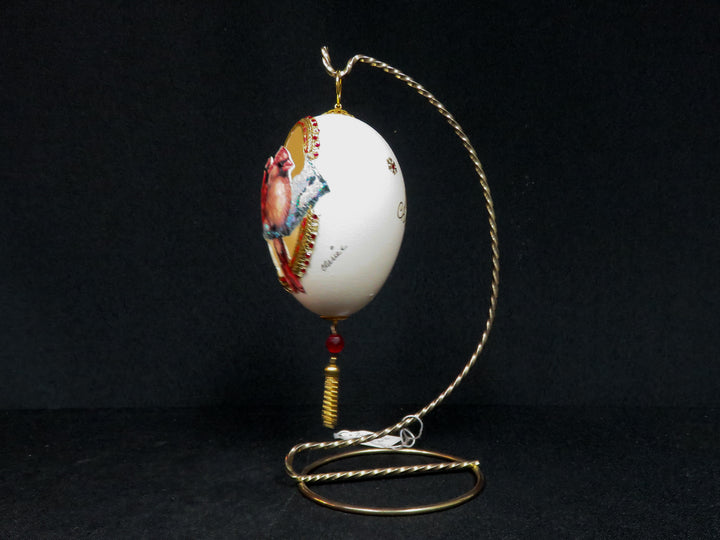 Goose Egg Ornament on Stand