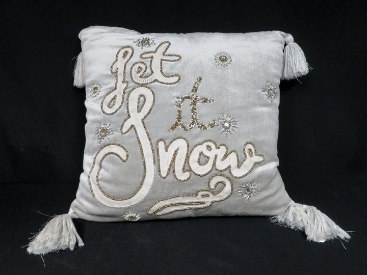 "Let it Snow" Throw Pillow