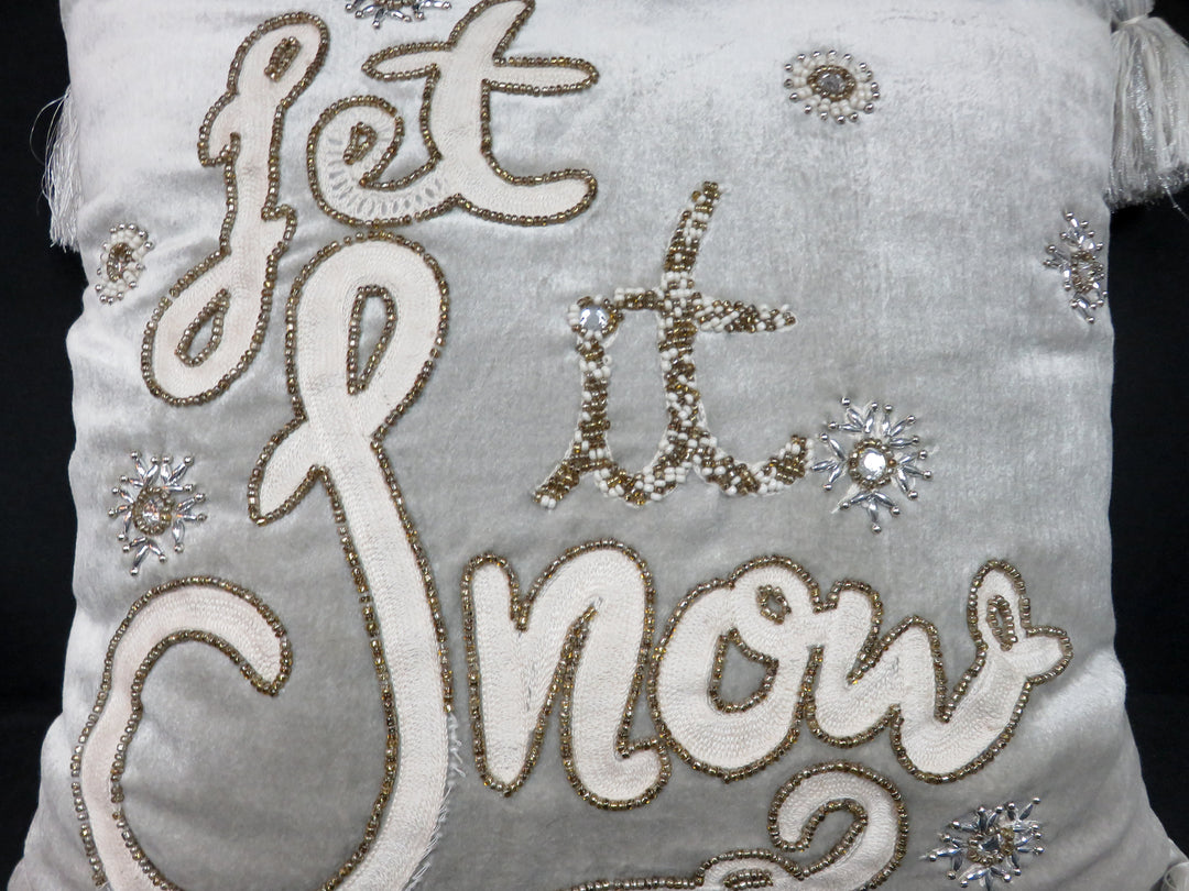 "Let it Snow" Throw Pillow