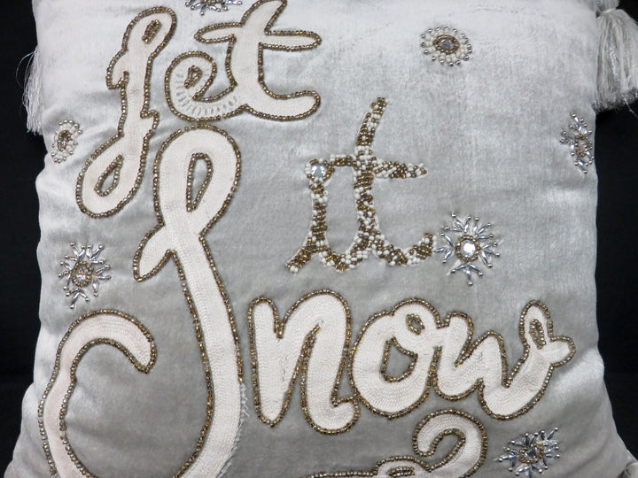 "Let it Snow" Throw Pillow