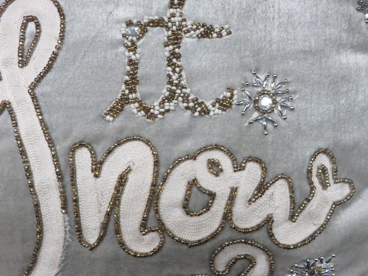 "Let it Snow" Throw Pillow