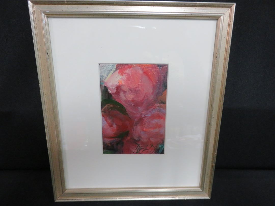 Pink Blooms Original Oil Painting