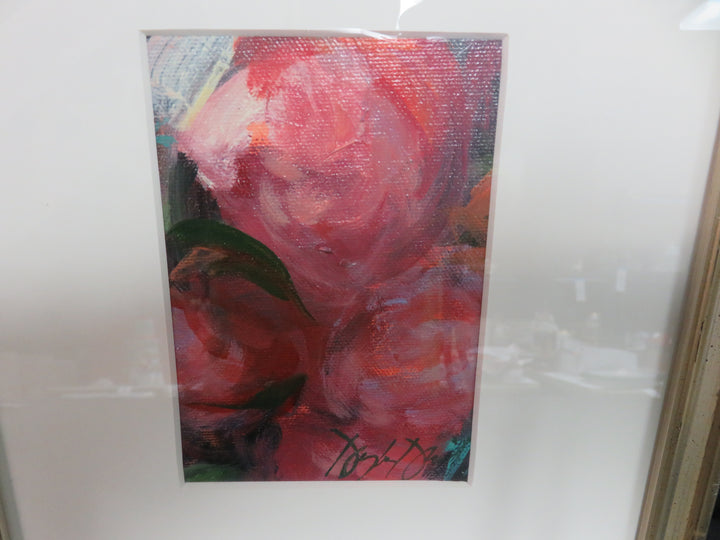 Pink Blooms Original Oil Painting