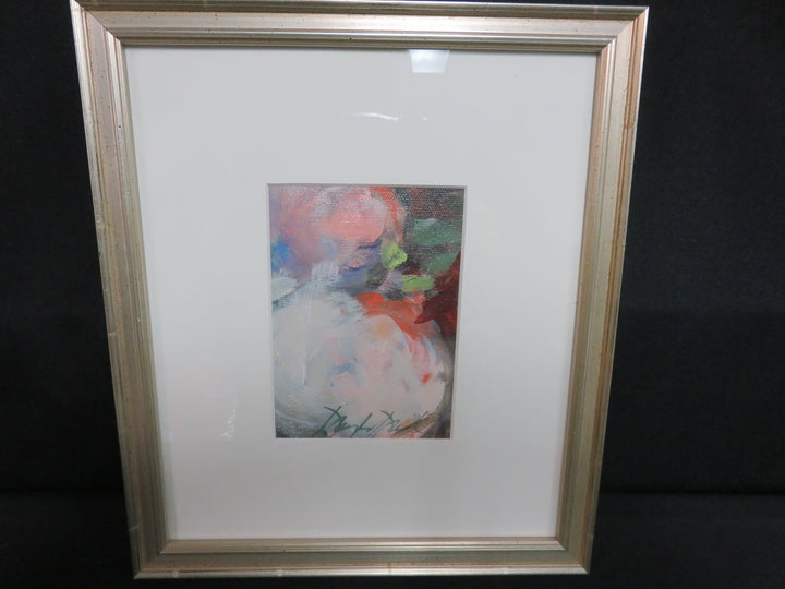 White Peony Original Oil Painting