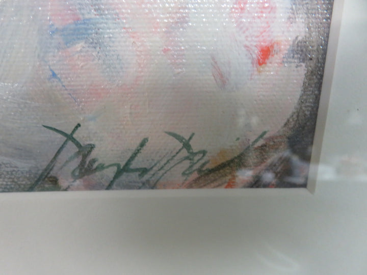 White Peony Original Oil Painting