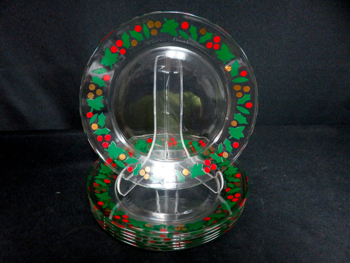 Arcoroc Christmas Plates