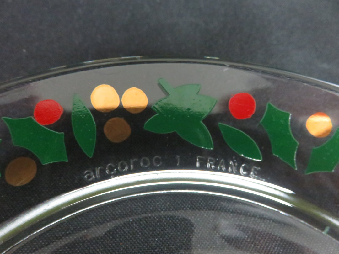 Arcoroc Christmas Plates
