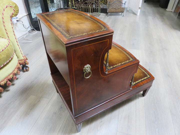 Vintage Library Step Side Table