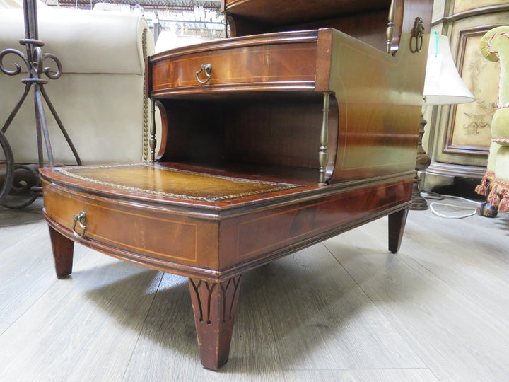 Vintage Library Step Side Table