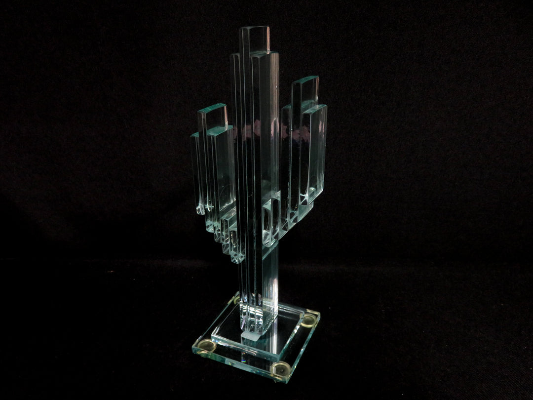 Glass Cactus Sculpture