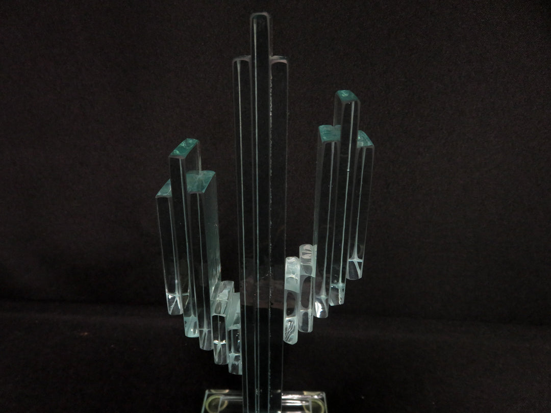 Glass Cactus Sculpture