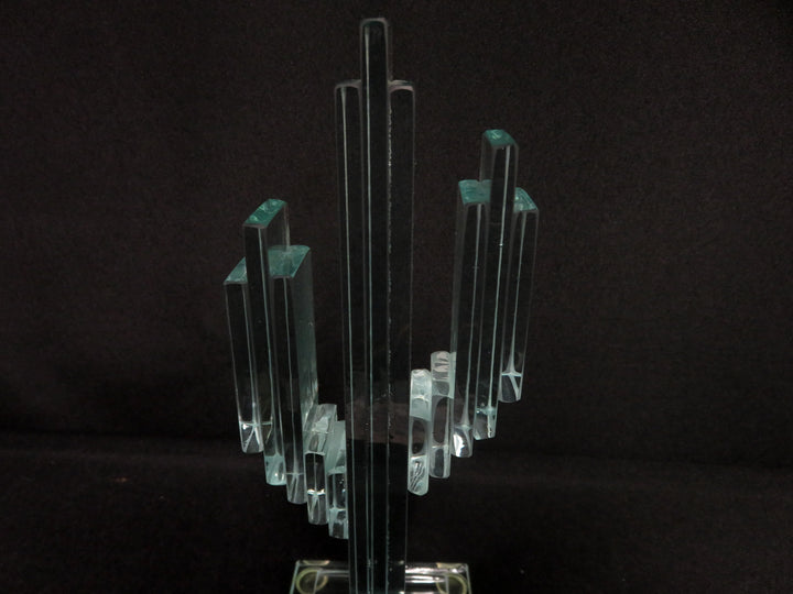 Glass Cactus Sculpture