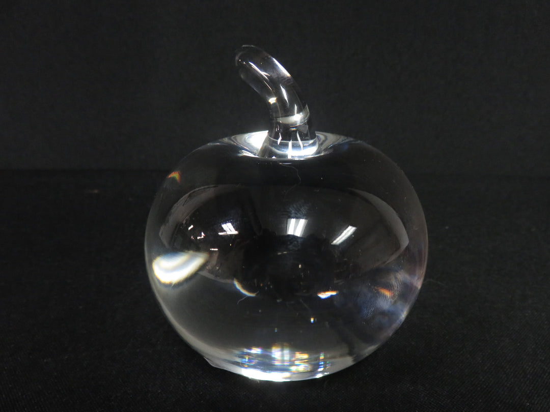 Crystal Apple Paperweight