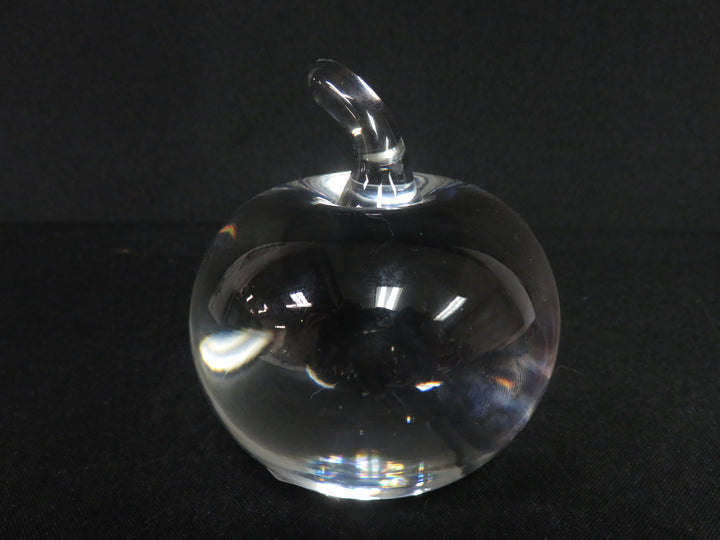 Crystal Apple Paperweight