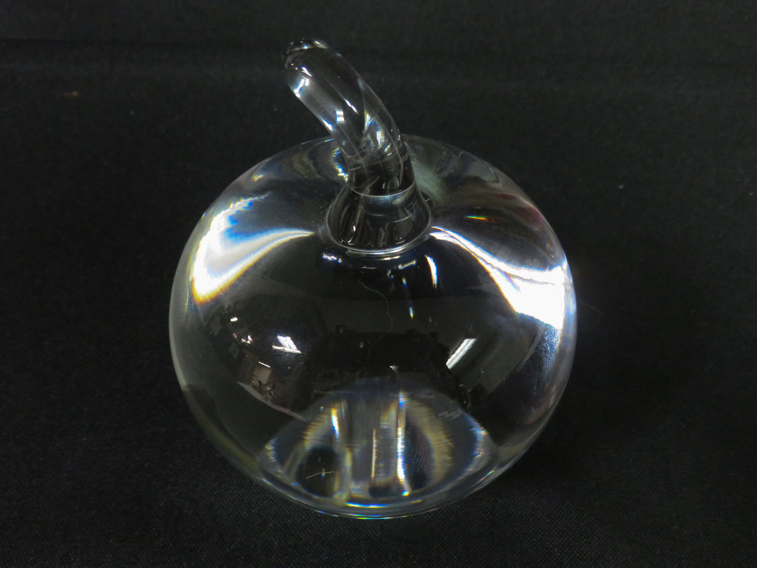 Crystal Apple Paperweight