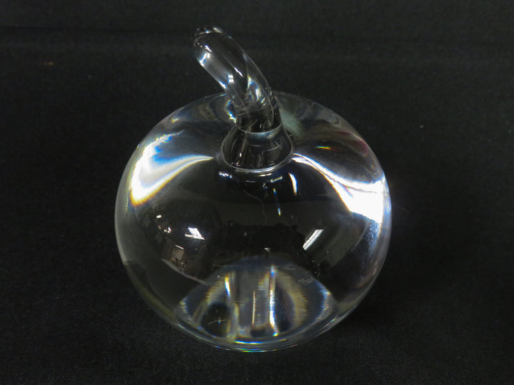 Crystal Apple Paperweight