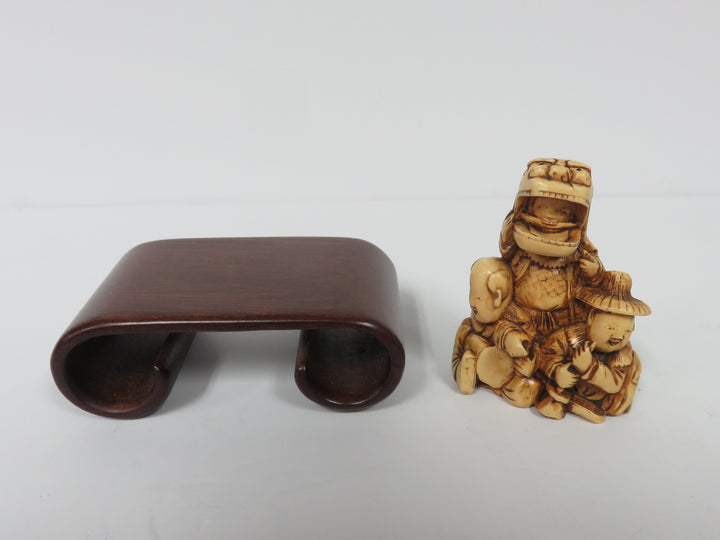 Japanese Netsuke Figure on Stand