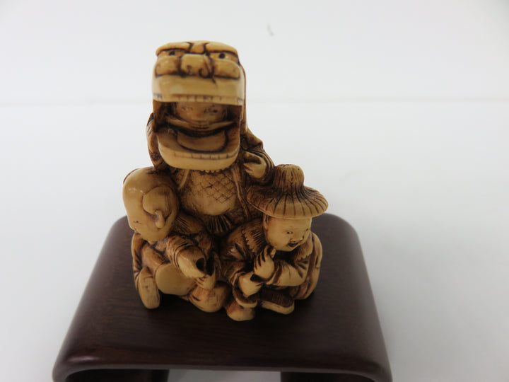 Japanese Netsuke Figure on Stand