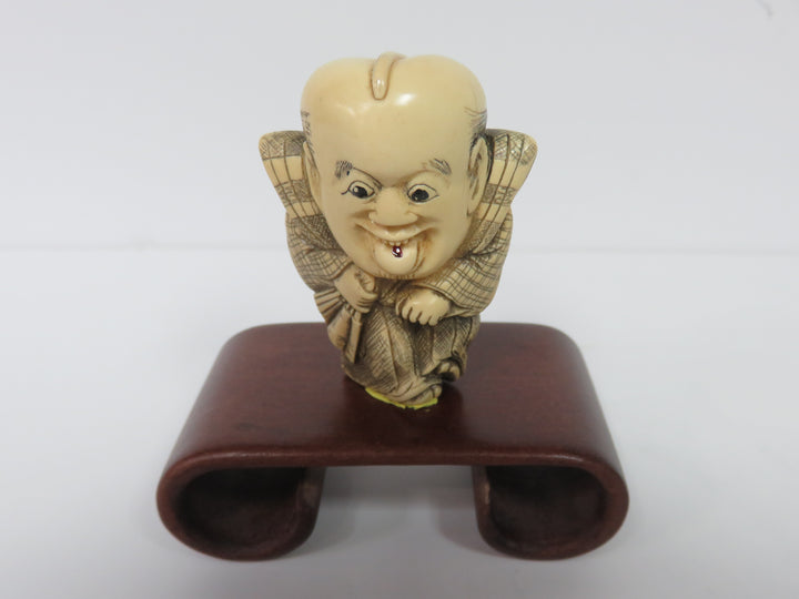 Japanese Netsuke Figure on Stand