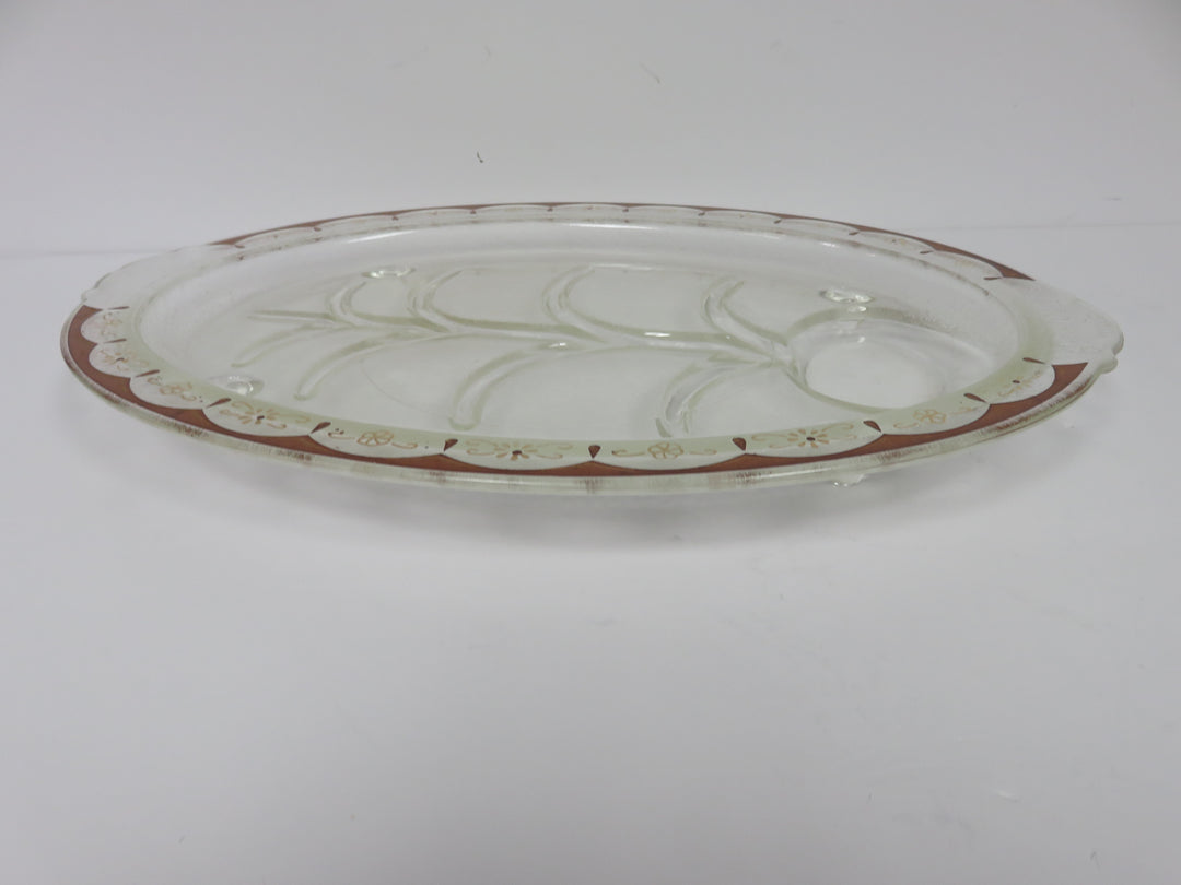 MCM Inland Glass Platter