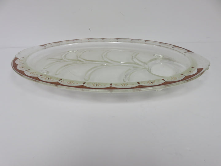 MCM Inland Glass Platter