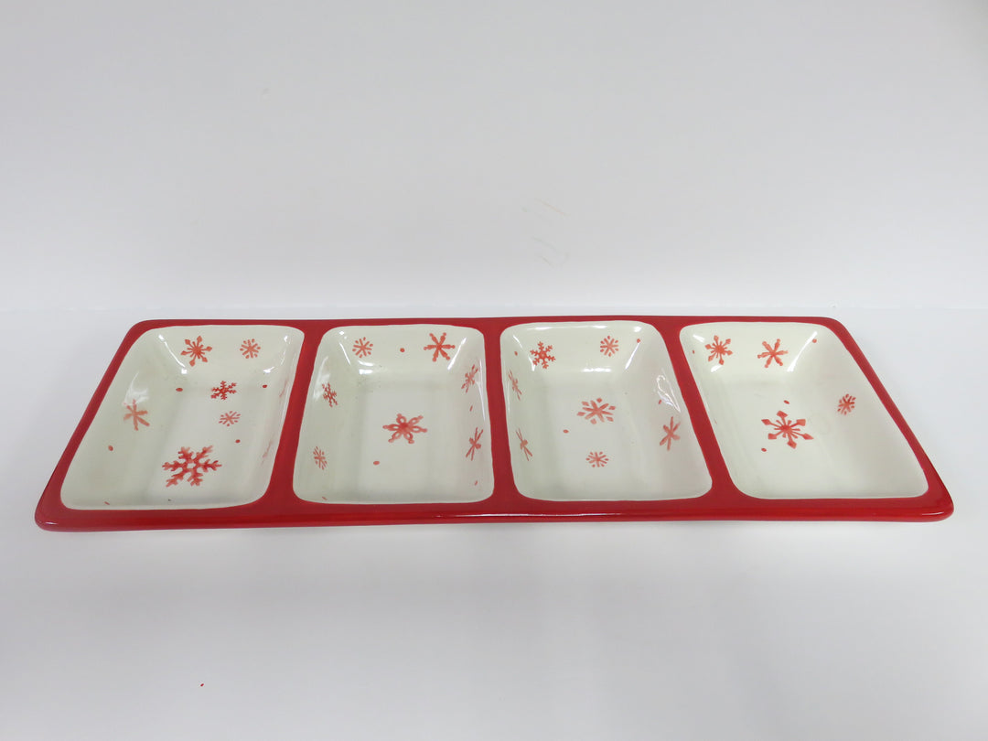 Snowflake Divided Dish