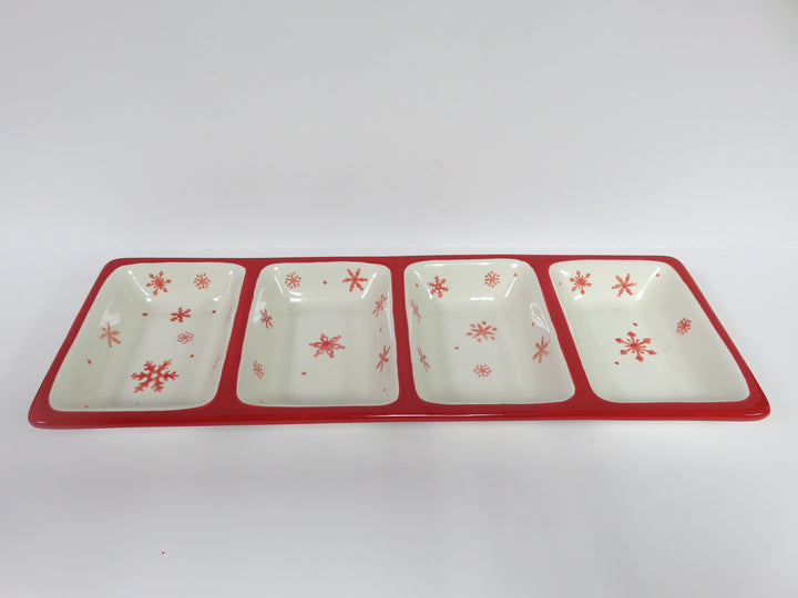 Snowflake Divided Dish
