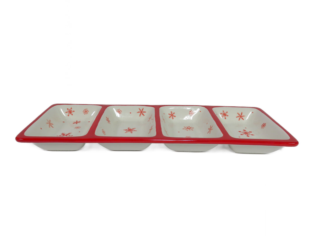 Snowflake Divided Dish