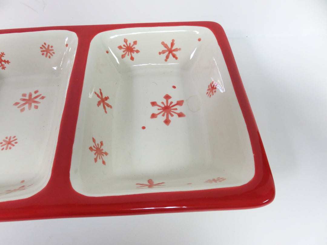 Snowflake Divided Dish