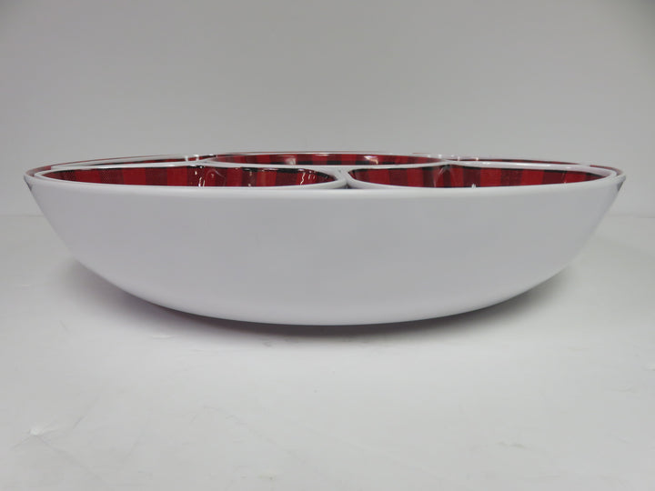 Christmas Plaid Lazy Susan