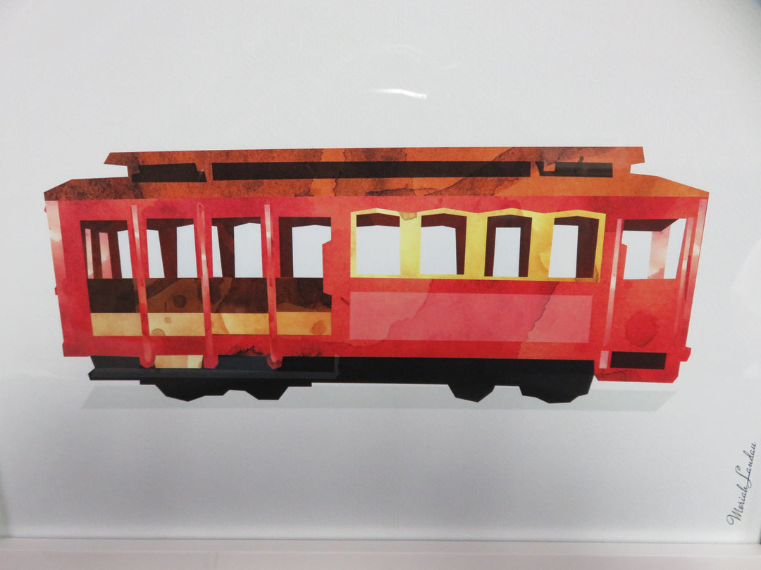 San Francisco Red Cable Car Print
