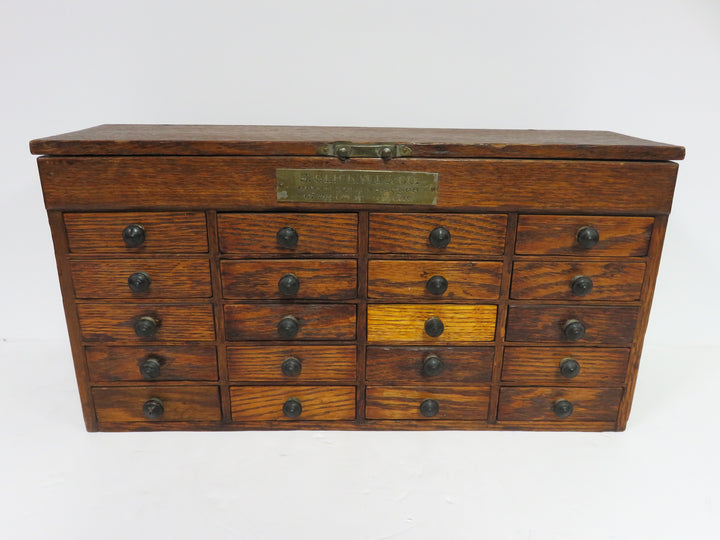 Oak Watchmaker's Cabinet