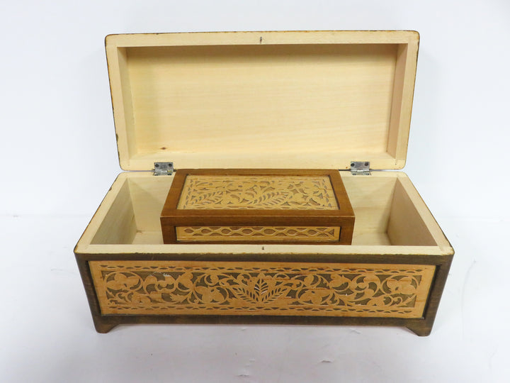 Two Handcrafted Keepsake Boxes