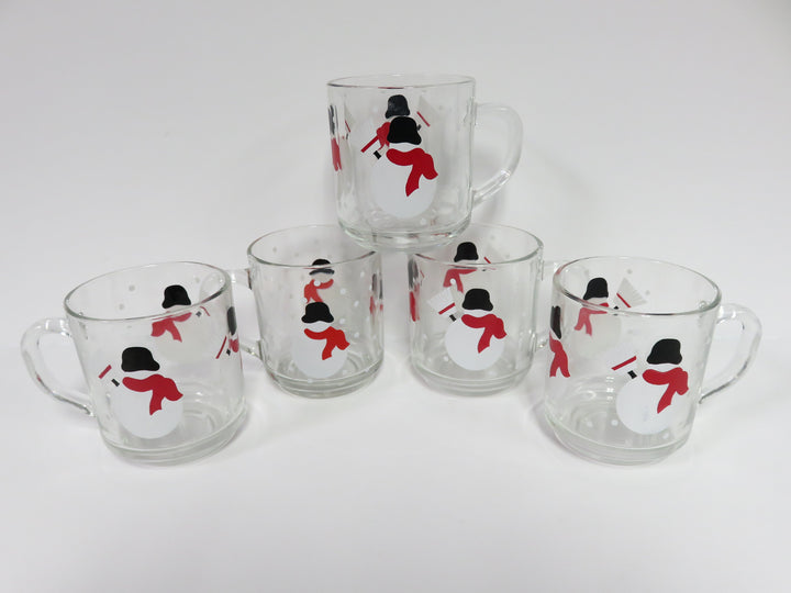 Crate & Barrel Snowman Mugs