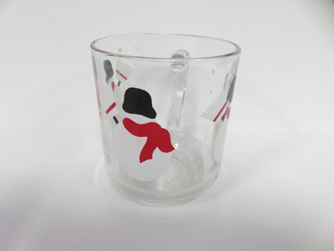 Crate & Barrel Snowman Mugs