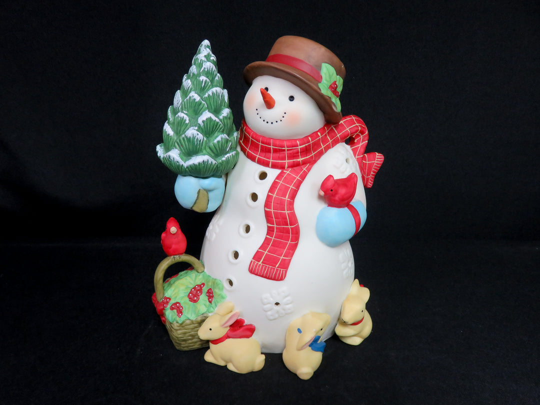 Snowman Tea Light Holder