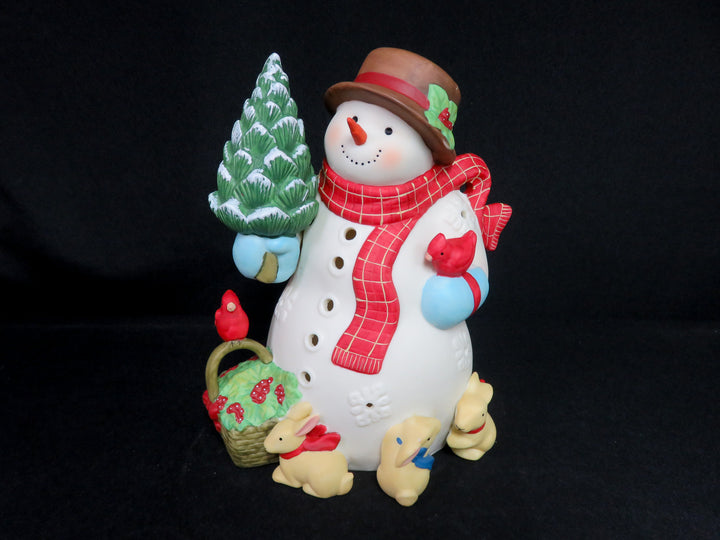 Snowman Tea Light Holder