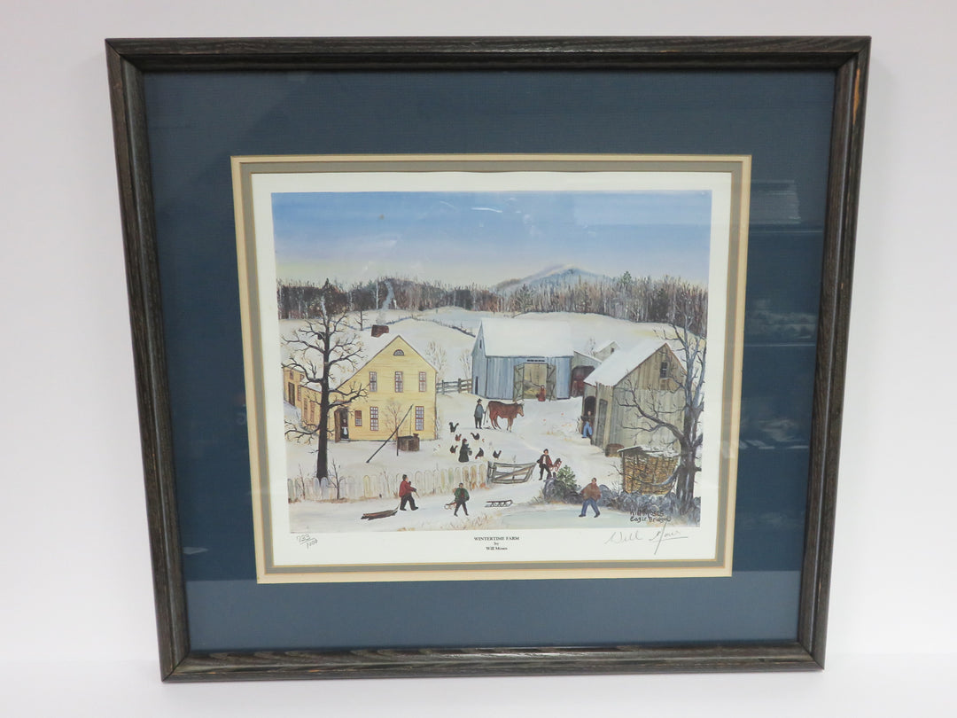 Will Moses Wintertime Farm Print
