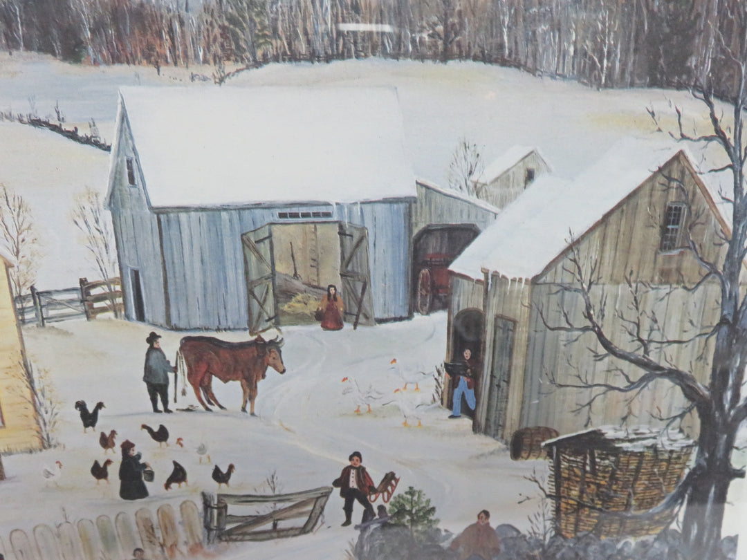 Will Moses Wintertime Farm Print