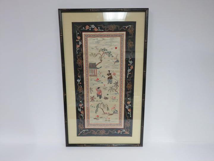 Asian Embroidery on Silk