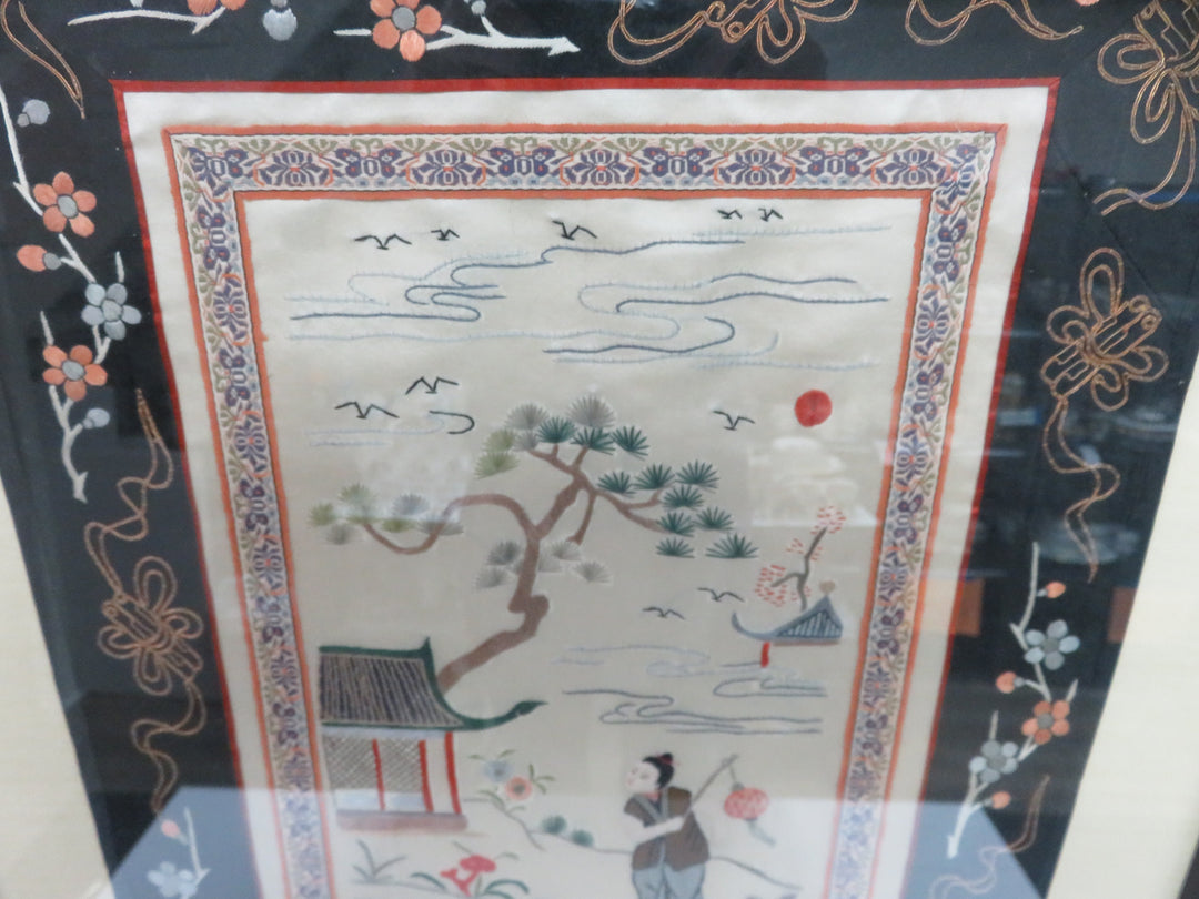 Asian Embroidery on Silk